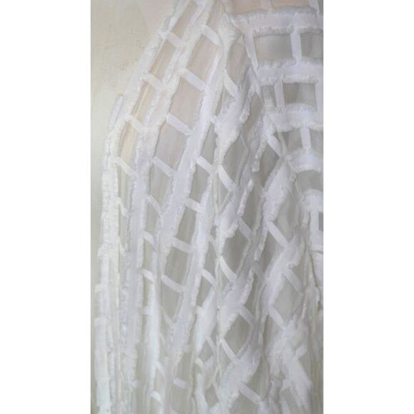 Women's Wynne Layers White Pattern Square Cardigan - Size  XL - Picture 4 of 6